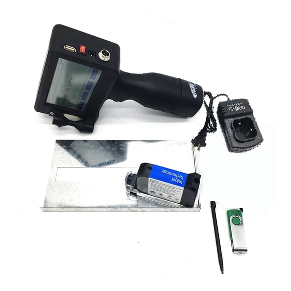 Printer Jet, Inkjet Printer 12.7mm Fast Drying 4.3 Inch Touch Screen QR Code/Label Printer Inkjet USB Handheld Inkjet Printer ,Fast Printing