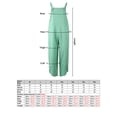 thumbnail image 2 of Summer Women Jumpsuit with Pockets Sleeveless Wide Legs Plus Size Overalls, 2 of 6