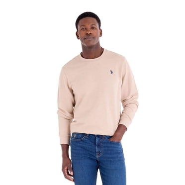 U.S. Polo Assn. Pull à col rond en sergé jacquard pour homme