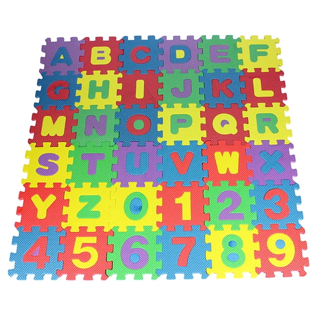 36 Pcs Casse-Tête Chiffres Alphabet pour Bébé Enfant Jouet Éducatif en Mousse Mathématiques