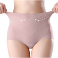 thumbnail image 2 of Womens Stretch High Waisted Seamless Underwear No Show Tummy Control Panties Soft Postpartum Full Coverage Briefs, 2 of 7