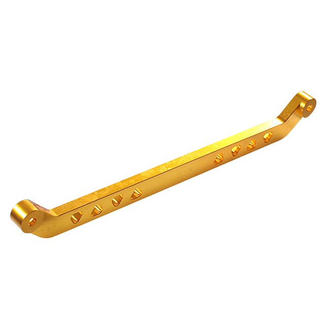 DYNWAVECA Rear Lower Tie Bar Aluminum Alloy Automobile Control Arm Accessories Portable Professional Easy Installation Parts Replaces Gold