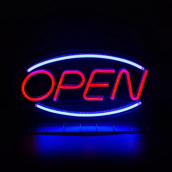 Business Sign Open Neon Sign LED Night Light Hanging Window Shop Cafe Bar Restaurant Decoration Personalized Custom Neon Lamp