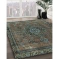 thumbnail image 2 of Ahgly Company Indoor Square Abstract Army Green Abstract Area Rugs, 7' Square, 2 of 6
