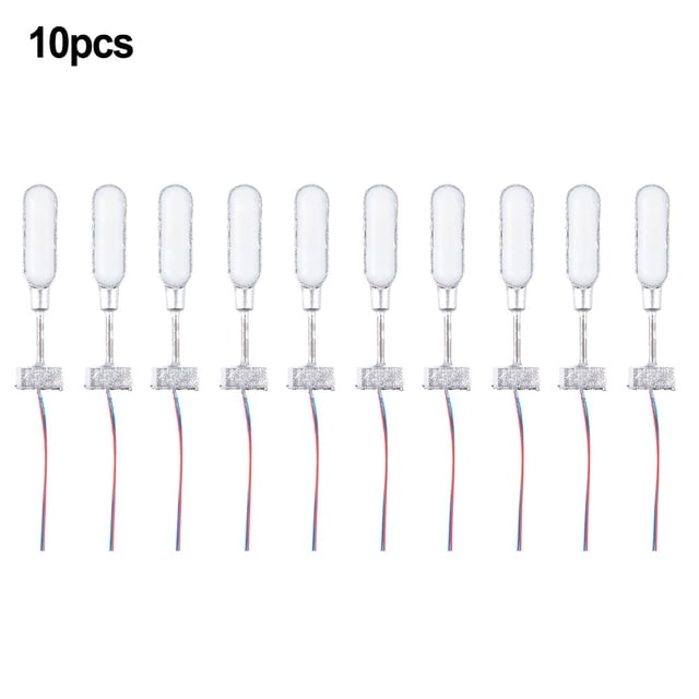 10X Lumières de Chemin de Fer Modèle, Lumière de Mât à Treillis, Rail N Kit, Lumière de Plateforme Led 28 mm