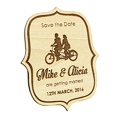 thumbnail image 1 of Custom Engraved Wooden Magnet Personalized Gift 10 Rustic Wedding Save the Date Wooden Magnet, 1 of 1