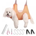thumbnail image 2 of Pet Grooming Hammock Harness for Cats & Dogs  Dog Holder for Grooming  Pet Supplies Kit  Pet Stuff Helper with Nail Clippers/Trimmer  Pet Comb  Nail File for Bathing  Ear/Eye Care, 2 of 5