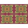 thumbnail image 1 of Ahgly Company Machine Washable Indoor Rectangle Transitional Dark Golden Rod Brown Area Rugs, 4' x 6', 1 of 7