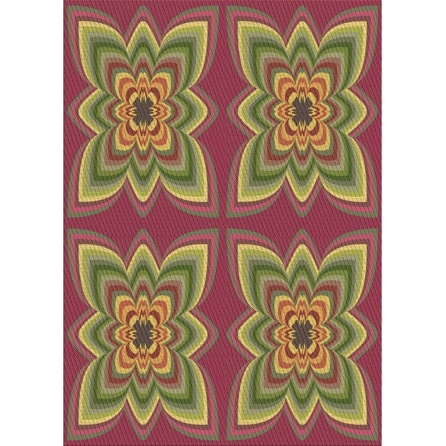 Ahgly Company Machine Washable Indoor Rectangle Transitional Dark Golden Rod Brown Area Rugs, 4' x 6'