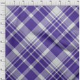 thumbnail image 4 of oneOone Cotton Flex Medium Blue Fabric Check Craft Projects Decor Fabric Printed By The Yard 40 Inch Wide, 4 of 4