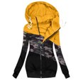 thumbnail image 2 of Ruimatai Women Plus Size Winter Warm Loose Plush Zip Hooded Jacket Coat, 2 of 3
