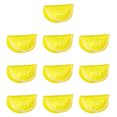 thumbnail image 1 of Garneck 10pcs Fake Lemon Blocks Artificial Lemon Slice Simulated Lifelike Fruit Props for Decoration Teaching Photography, 1 of 7