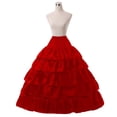 thumbnail image 3 of ZheElen Accessoires de Mariage Jupon en Tulle Robe de Mariée 4 Anneaux 5 Couches Jupon Crinoline Rouge 4 Anneaux, 3 of 4