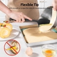 thumbnail image 4 of U-Taste 480°F High Heat Resistant Silicone Spatula Set of 4, BPA-Free Food Grade Kitchen Cooking Baking Mixing One Piece Seamless Flexible Rubber Scraper for Nonstick Cookware (Black), 4 of 9