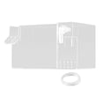 thumbnail image 2 of Yinanstore Aquarium Fish Tank Filter Accessory Transparent Waterfall Turtle Tank Water Purifier Aquarium Filter Box for Small Fish Tanks Clear 18x10.5x10cm, 2 of 8