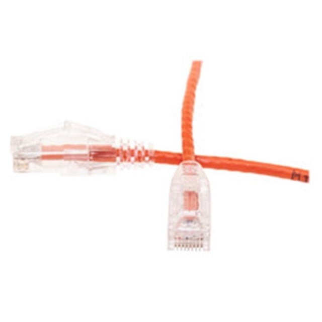 14 ft. Slim Cat6 Ethernet Patch Cable - Snagless Boot, Orange