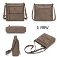 thumbnail image 5 of KL928 Crossbody Bags for Women Shoulder Bag Multi Pocket Soft PU Washed Leather Purse, 5 of 5