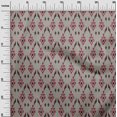 thumbnail image 2 of oneOone Viscose Jersey Fabric Argyle Style Ikat Print Fabric BTY 60 Inch Wide, 2 of 5