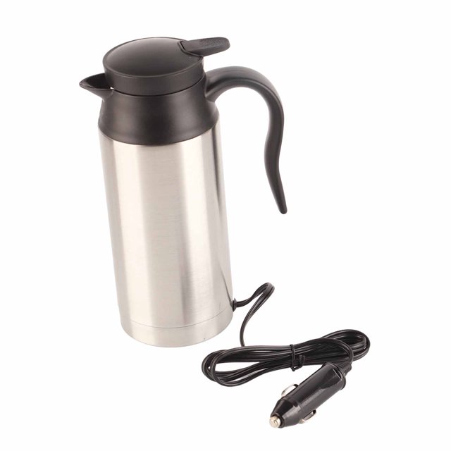 Car Kettle, Sealed Double-layer Electric Kettle, 750ML 12V For Tea Coffee