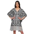 thumbnail image 1 of Moomaya Cutwork Lace Beach Kaftan For Women Printed Bikini Caftan Plus Size, 1 of 4