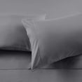 thumbnail image 3 of 1200 Thread Count 100% Egyptian Cotton 4-Piece Bed Sheet Set (1 Flat, 1 Fitted Sheet, 2 Pillow Covers) 21 Inches Deep Pocket Solid Pattern, 3 of 5
