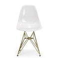 thumbnail image 1 of Plata Décor Import Inc -  Eiffel Chair in White Color with Gold Legs, 1 of 1
