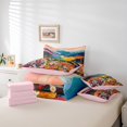 thumbnail image 4 of Erosebridal Woodland Flower Bedding Sets Queen Size, Groovy Daisy Comforter Sets with Sheets, Rustic Plant Decor, Reversible 7pcs, 4 of 5