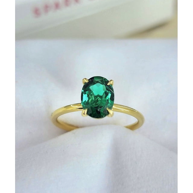 Colombian Emerald ring, Handmade Emerald Anniversary Ring For Girlfriend, Unique Natural Emerald Ring, Special Emerald Ring