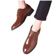 thumbnail image 4 of Kcodviy Color Solid Business Summer Men's Handmade Leather Dress Shoes Style Shoes Leather Men's Leather Slip on Work Shoes for Men Leisure Breathable Men's Leather Men Leather Shoes Casual Shoes, 4 of 7
