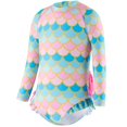 thumbnail image 4 of Kids Girl Rash Guard Bathing Suits Cute Sun Protection Long Sleeve Beach Bathing Suit 5-6 Years Girls Clothing, 4 of 9