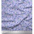 thumbnail image 1 of Soimoi Modal Satin Fabric Flower Watercolor Print Fabric by The Yard 42 Inch Wide, 1 of 3
