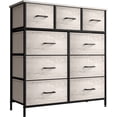 thumbnail image 1 of Sorbus Commode en Tissu à 9 Tiroirs pour Chambre - Haute Commode de Rangement pour Vêtements, Garde-Robe Autoportante Portable avec Tiroirs en Faux Bois, Ranger Vêtements, Désordre, Linge, 1 of 5