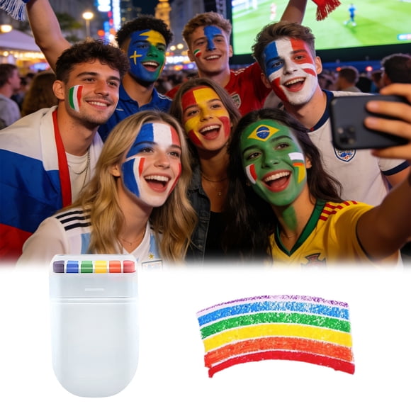Face Paint Pen | 6 Color Skin Safe Body Art Marker for Sporting Events & Parties | Reusable Water-Based Face Painting Pen for Kids Adults