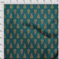 thumbnail image 3 of oneOone Cotton Silk Fabric Leaves & Paisley Block Print Sewing Fabric BTY 42 Inch Wide, 3 of 4