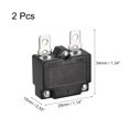 thumbnail image 2 of Unique Bargains Circuit Overload Protector 12A AC125/250V DC32V Automatic Reset Thermal Circuit Breaker 2pcs, 2 of 5