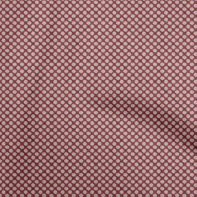oneOone Rayon Maroon Fabric Asian Dabu Craft Projects Decor Fabric Printed By The Yard 56 Inch Wide