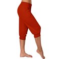 thumbnail image 2 of Timegard Womens Sweatpants Capri Pants Cinch Bottom Solid Color Cropped Joggers Workout Pants with Pockets, 2 of 6