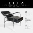 thumbnail image 2 of PureSana Chromium Ella Professional Auto Reclining Shampoo Chair, Gray, 2 of 8