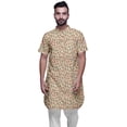 thumbnail image 1 of Atasi Kurta Imprimée pour Hommes Col Mandarin Coton Cambric Chemise Kurta Décontractée, 1 of 1