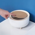 thumbnail image 4 of Modern Mini Square Push Button Can With Lid For Desktop Countertop And Bedroom Small Spaces, 4 of 6