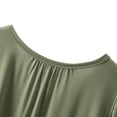 thumbnail image 4 of AherBiu Ensembles de Pyjama Grande Taille pour Femmes 2 Pcs Col Ras du Cou Manches Courtes à Revers Hauts à Volants avec Shorts de Pyjama Vêtements d'Intérieur Vêtements de Nuit, 4 of 7
