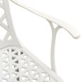 thumbnail image 5 of vidaXL Chaises de Jardin 4 Pcs Aluminium Moulé Blanc, 5 of 5