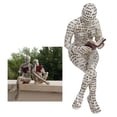 thumbnail image 4 of Figurine de Femme Lisant, Textures Vives Résistantes aux Intempéries Ornement Innovant pour Table à Manger, 4 of 8