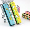 thumbnail image 4 of Enfants Cartoon Bois 16 Trous Harmonica Bois Harmonica Fun Harmonica Jouet Amusement Double Rangée Musicale Tôt Enfants Éducatifs Jouet Couleur Aléatoire, 4 of 9