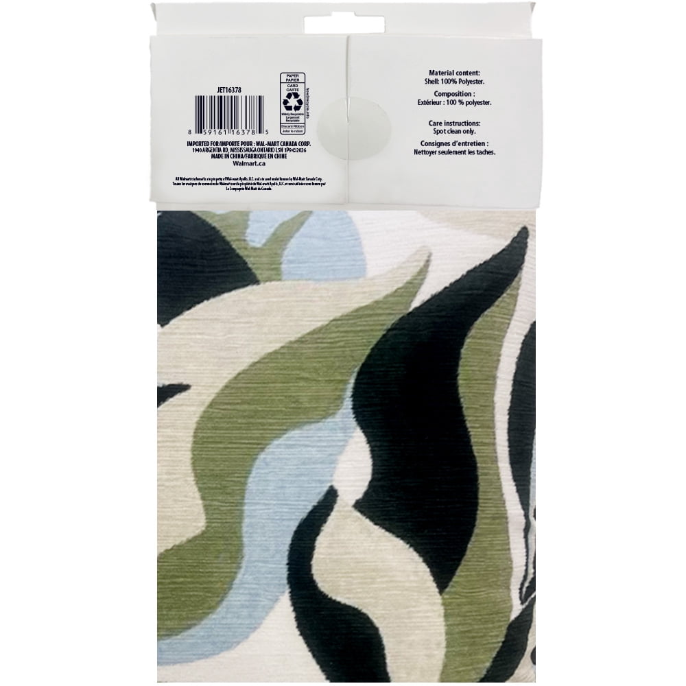 Housse de coussin décoratif Mainstays, abstraite, 18 x 18 po, Mirage vert