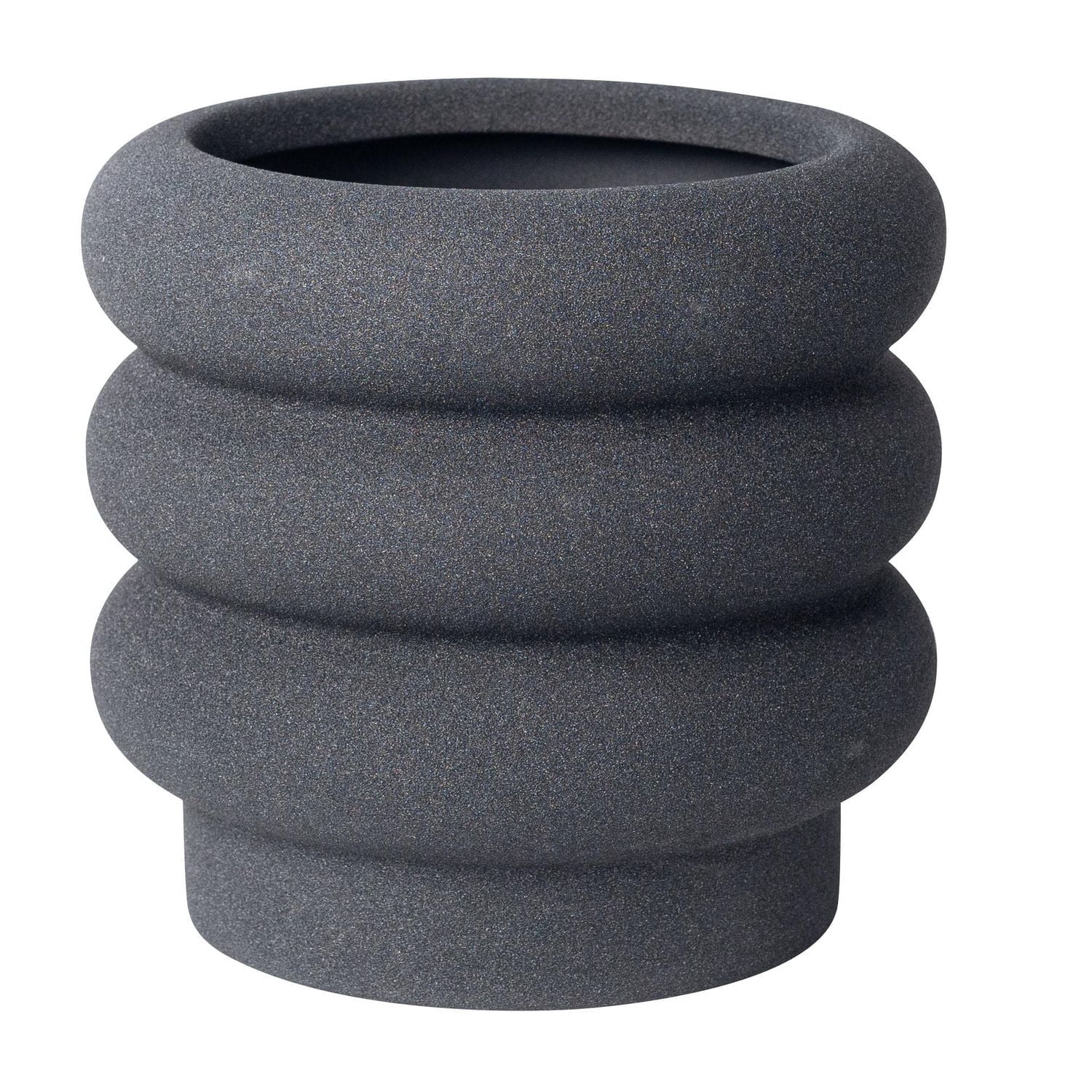 Better Homes & Gardens 6" Ceramic Bubble Planter Pot-Black
