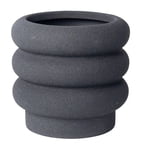Better Homes & Gardens 6" Ceramic Bubble Planter Pot-Black