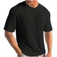 thumbnail image 1 of DPTALR T-shirt Tricoté d'Été Uni à Col Rond à Manches Courtes pour Homme, 1 of 5