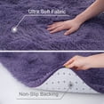 thumbnail image 4 of SUSUZI 5' x 7' Shaggy Area Rug, 2 Inch Thick Fluffy Plush Carpet with Non-Slip PVC Back, Soft Polypropylene Floor Rug for Bedroom Living Room Kids Room Home Décor, Purple, 4 of 6