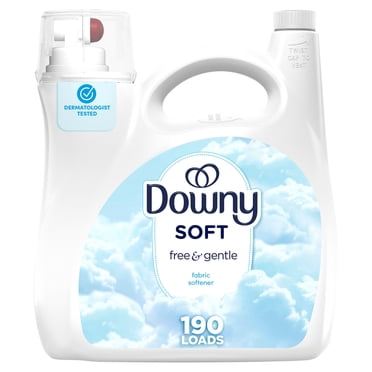Downy Pur & Doux Assouplissant Textile Liquide, Hypoallergénique, Assouplissant Liquide pour Peaux Sensibles 190WL